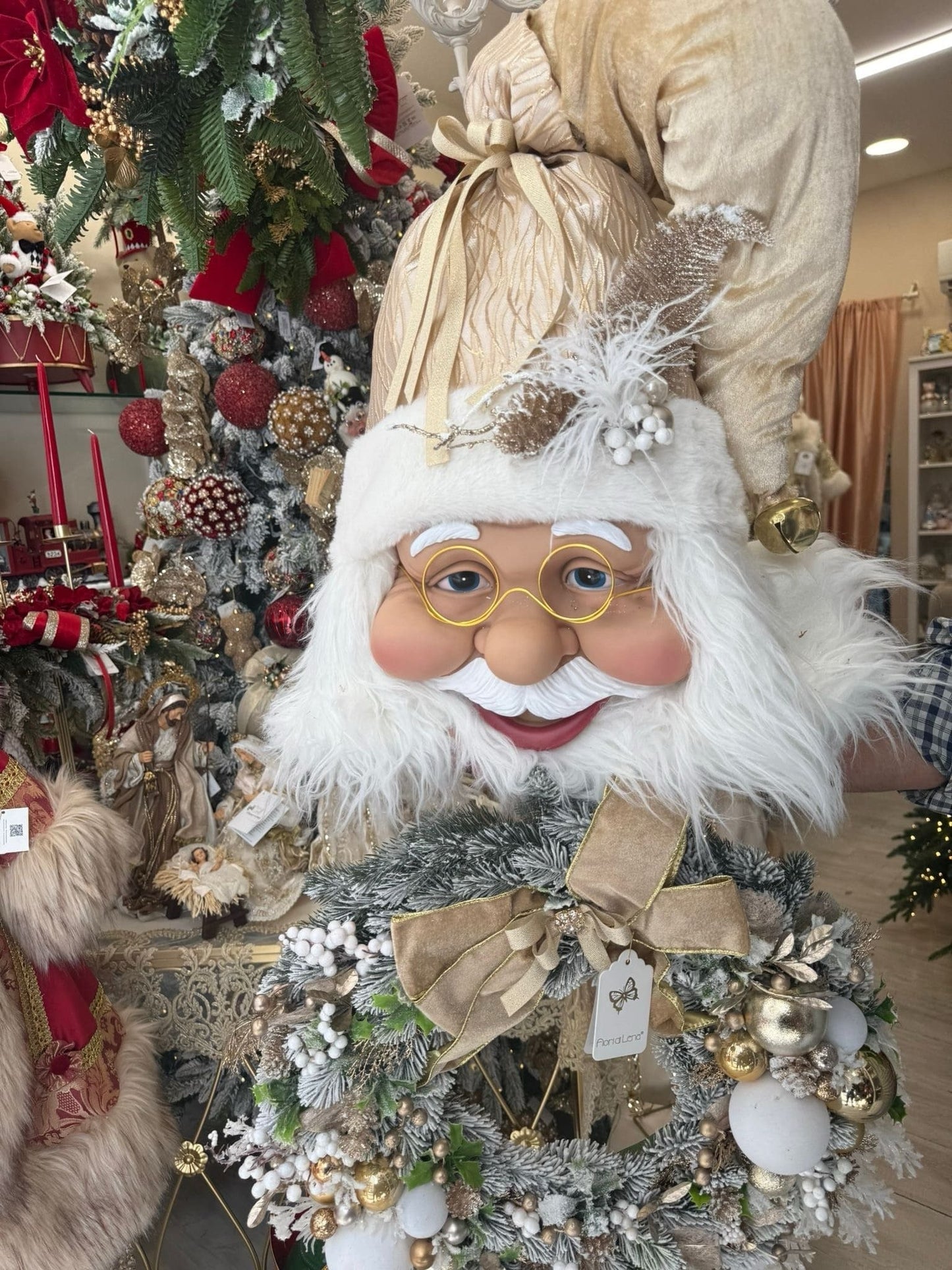 Santa Face Wreath