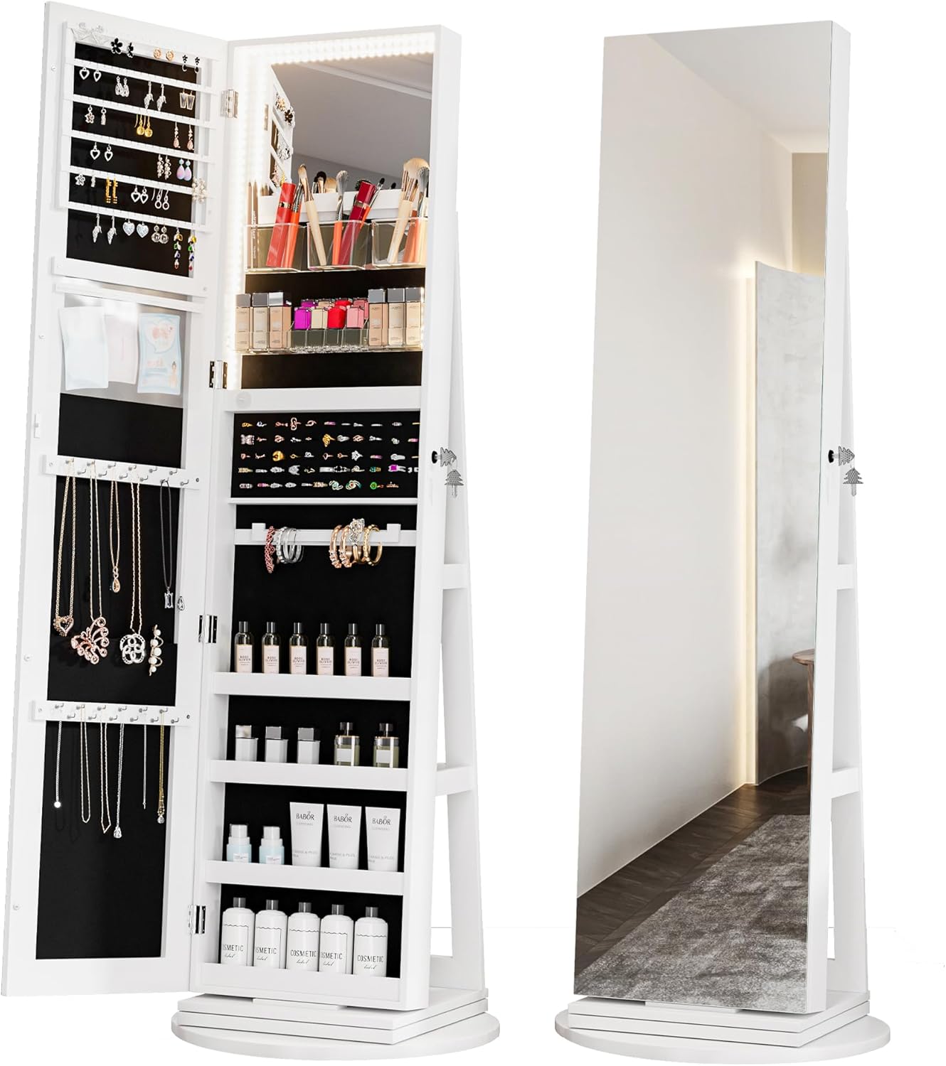๐๐ง๐ผ๐ฑ๐ฎ๐'๐ ๐ฆ๐ฝ๐ฒ๐ฐ๐ถ๐ฎ๐น๐๐Buy 2 Get 2 Free๐ฅFull Length Mirror Jewelry Armoire with LED Lights