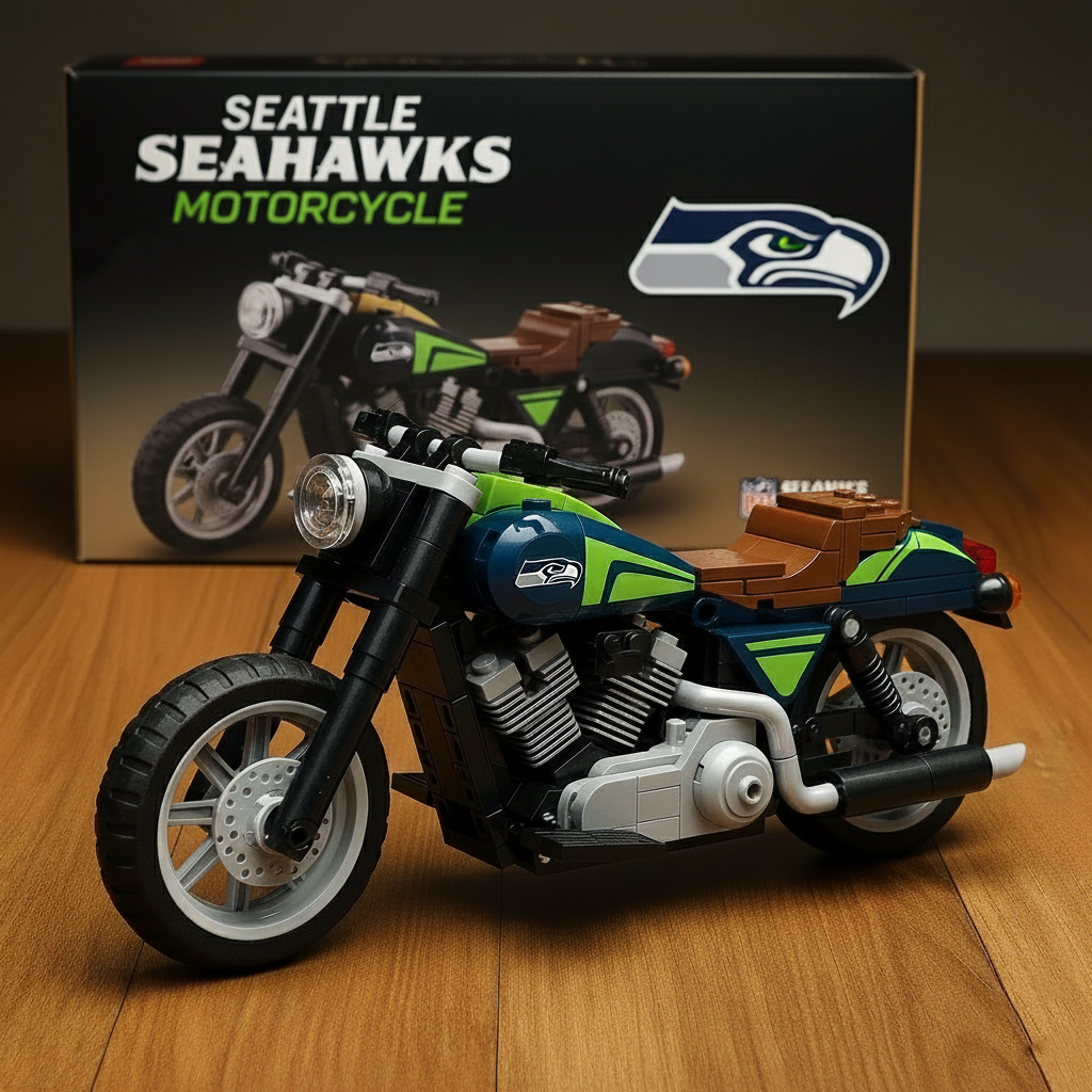 🔥Buy 2 Get 2 Free 🔥🏈NFL Team Motorcycle- Collectible Building Blocks Series