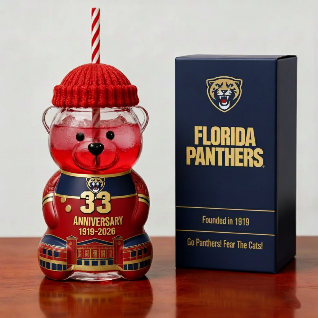 Florida Panthers 33rd Anniversary Bear Bottle β Limited Edition (1919β2026)