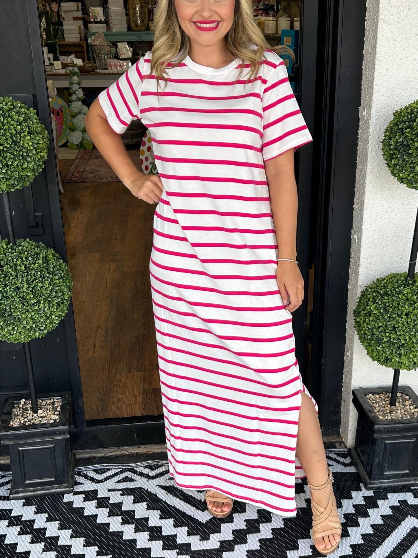 ?Women's Summer Striped T-Shirt Dress (Buy 2 Free Shipping)