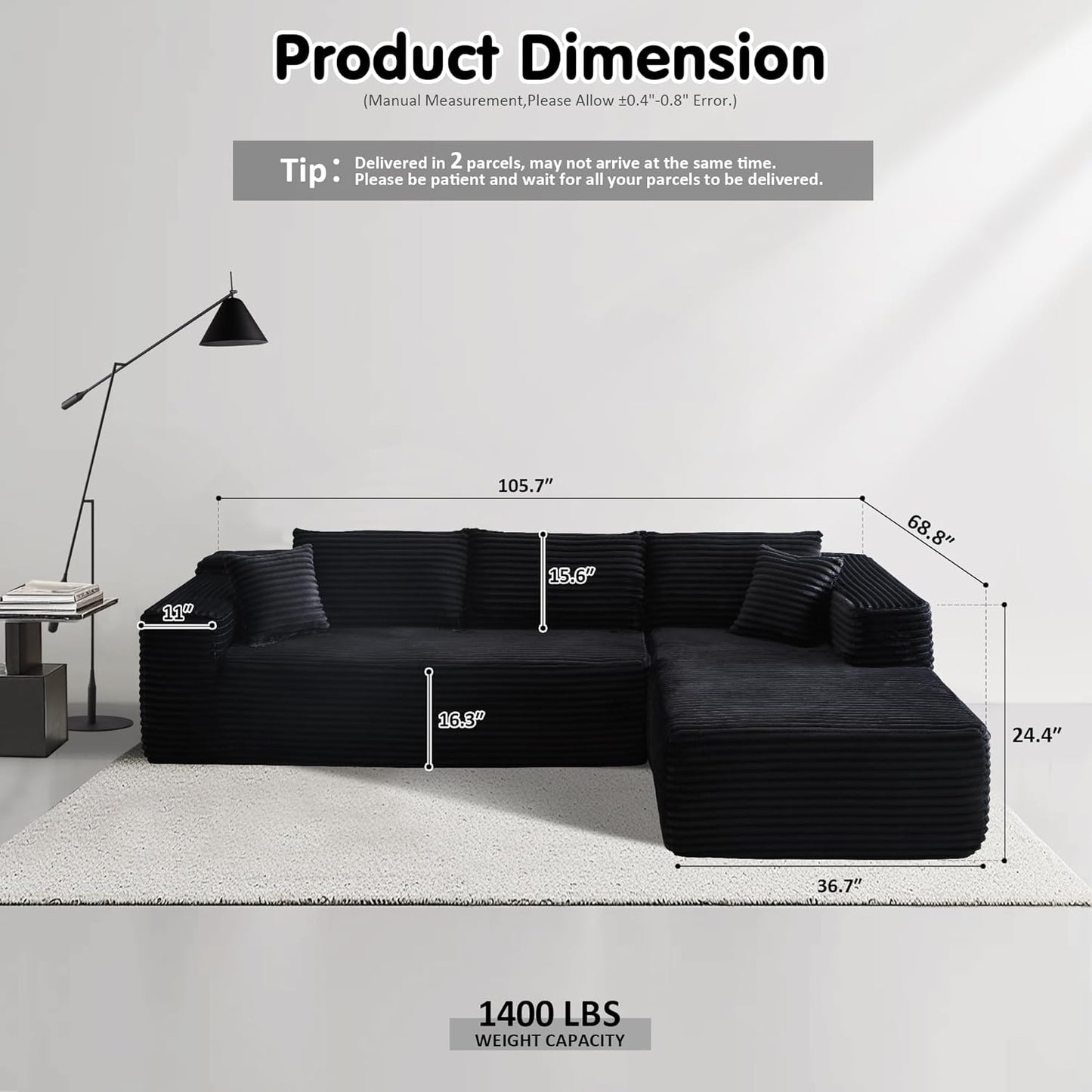 💥Last Day $33.99! 🔥2025 Minimalist L-Shape Couch