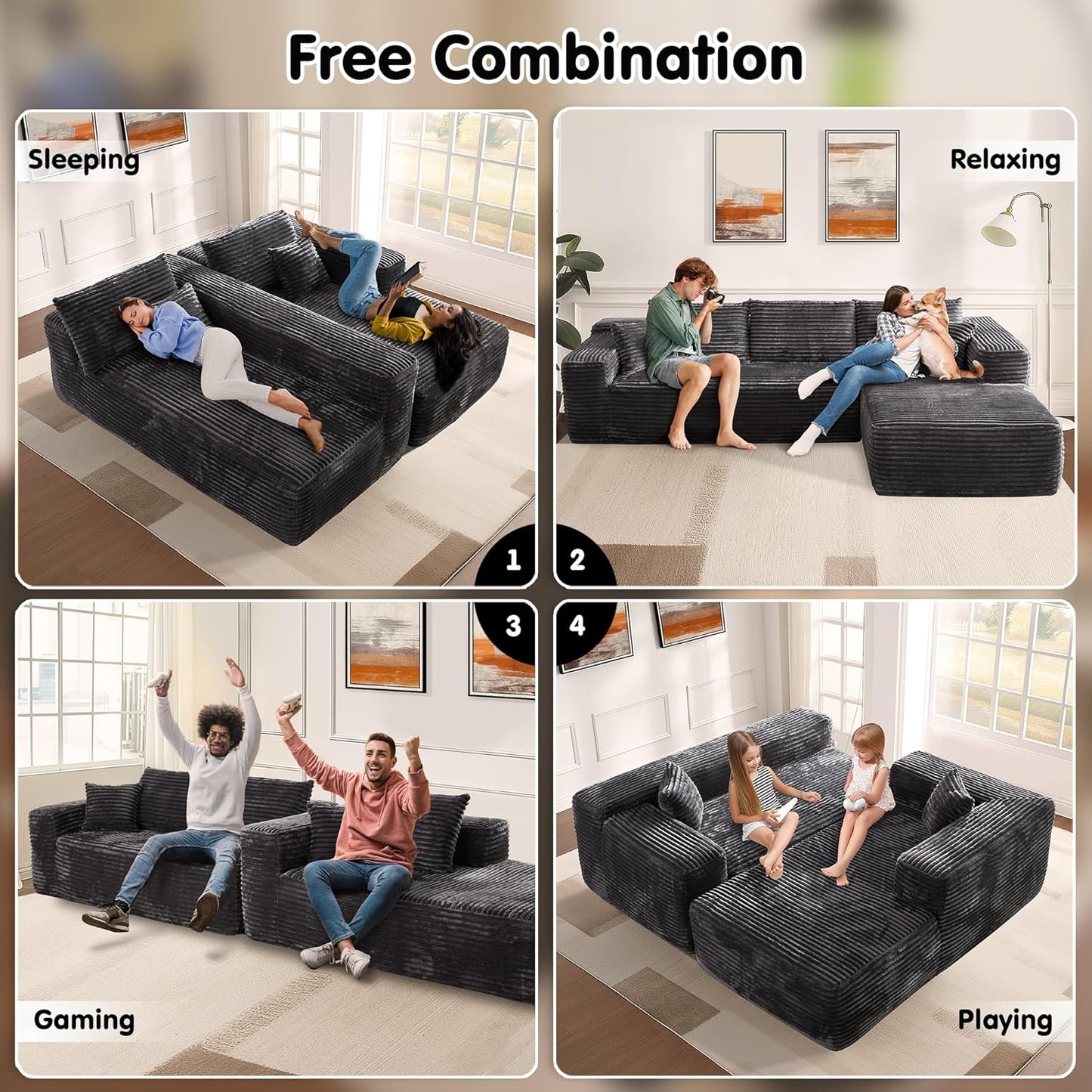 💥Last Day $33.99! 🔥2025 Minimalist L-Shape Couch