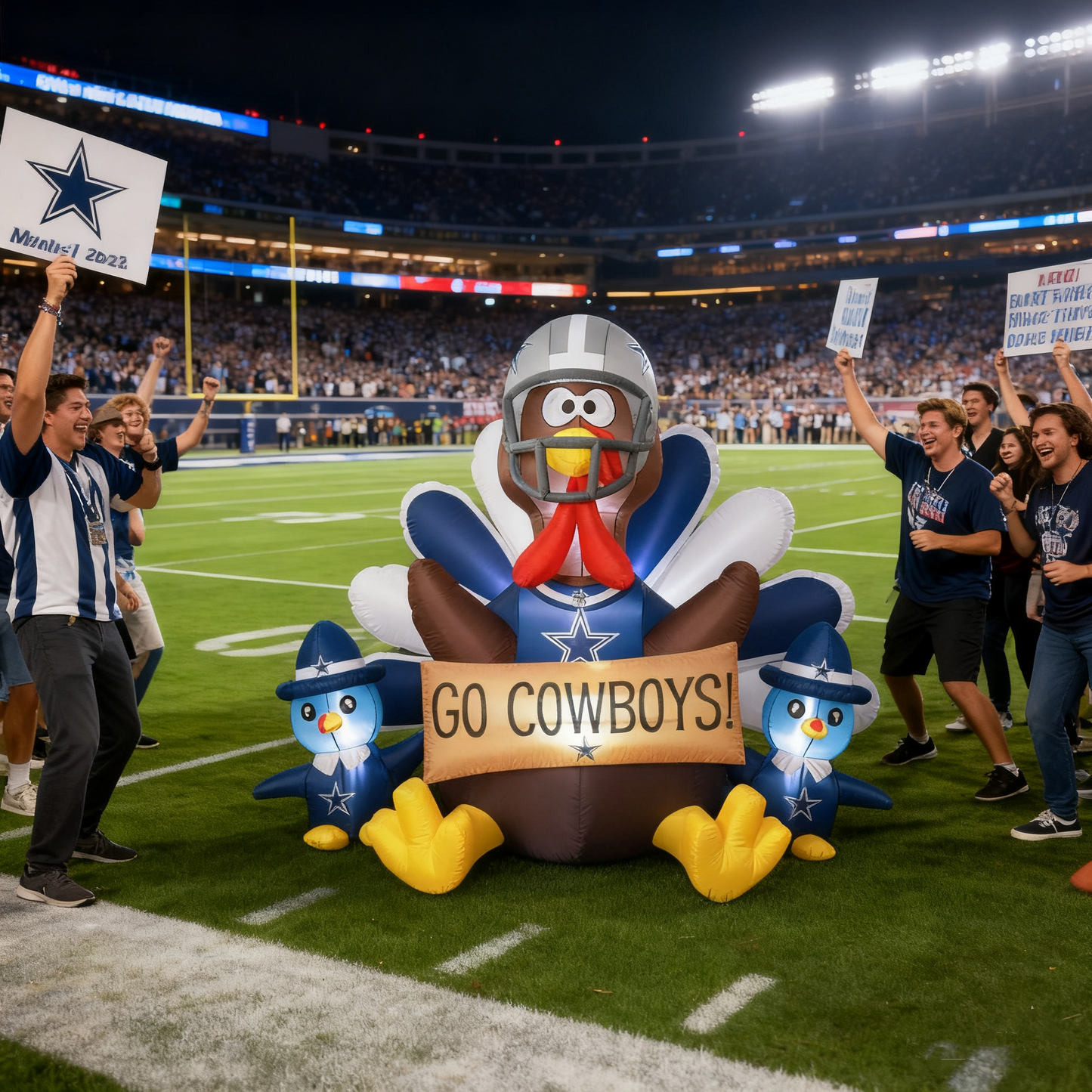 🦃 NFL Team Inflatable Thanksgiving Turkey Decoration