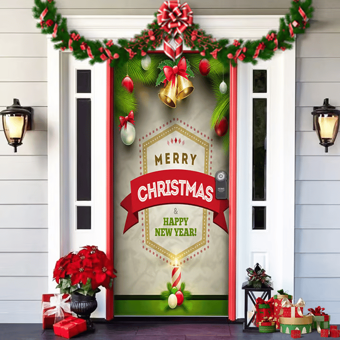 50% OFF🌟2025 Christmas and Halloween Door Cover