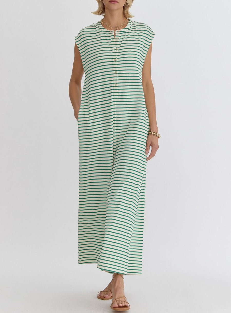 Women's Stripe Wide Leg Jumpsuit(Buy 2 Free Shipping)