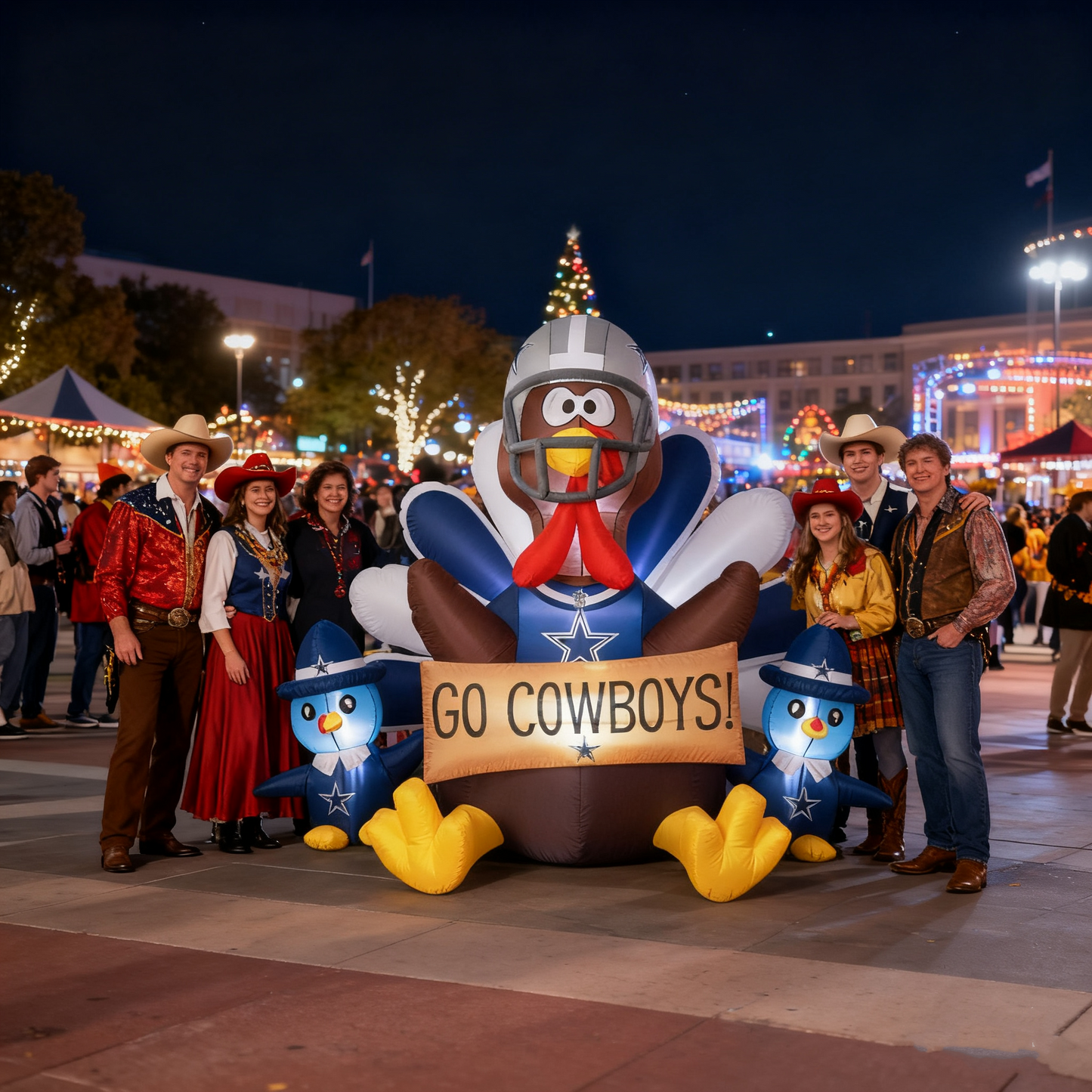 🦃 NFL Team Inflatable Thanksgiving Turkey Decoration