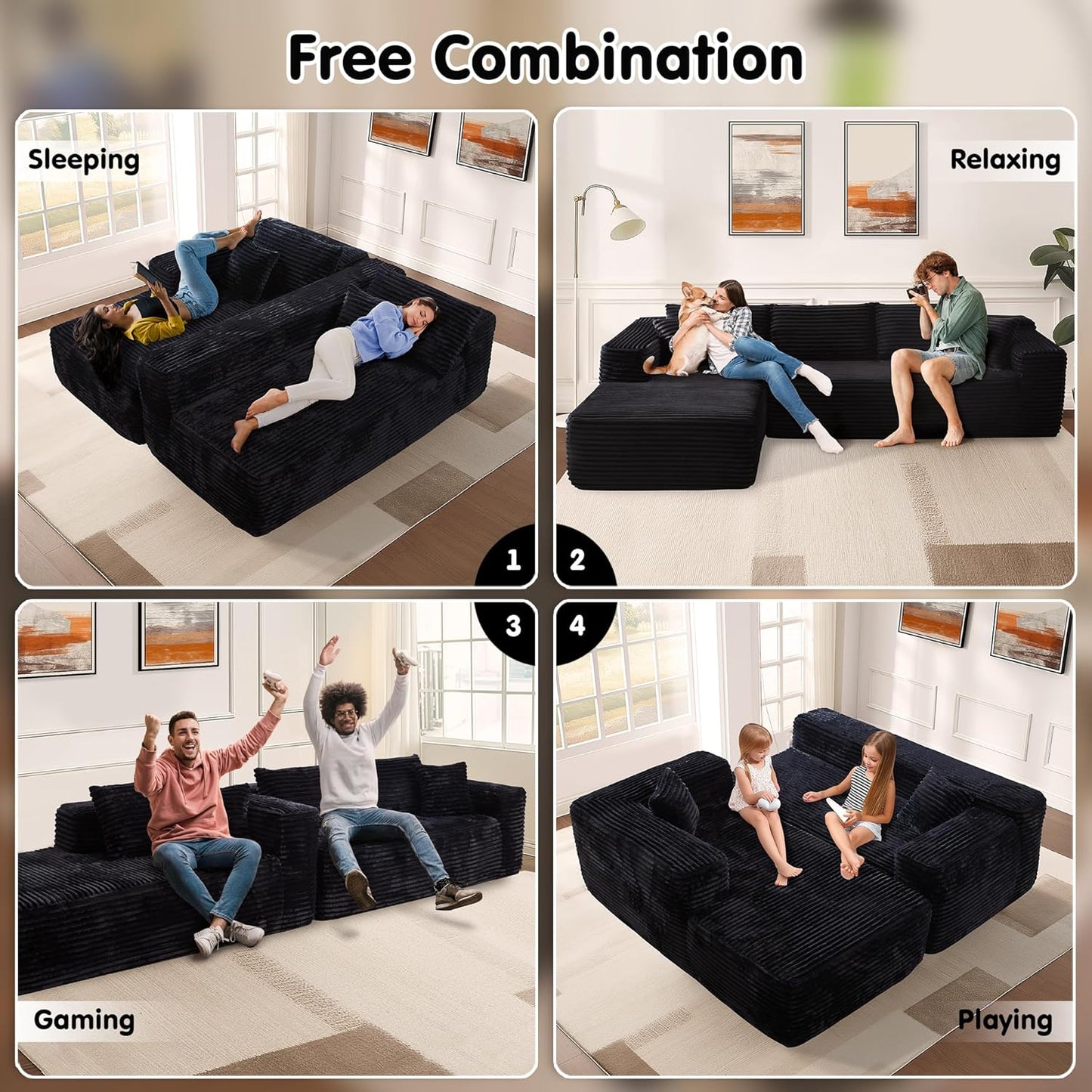 💥Last Day $33.99! 🔥2025 Minimalist L-Shape Couch
