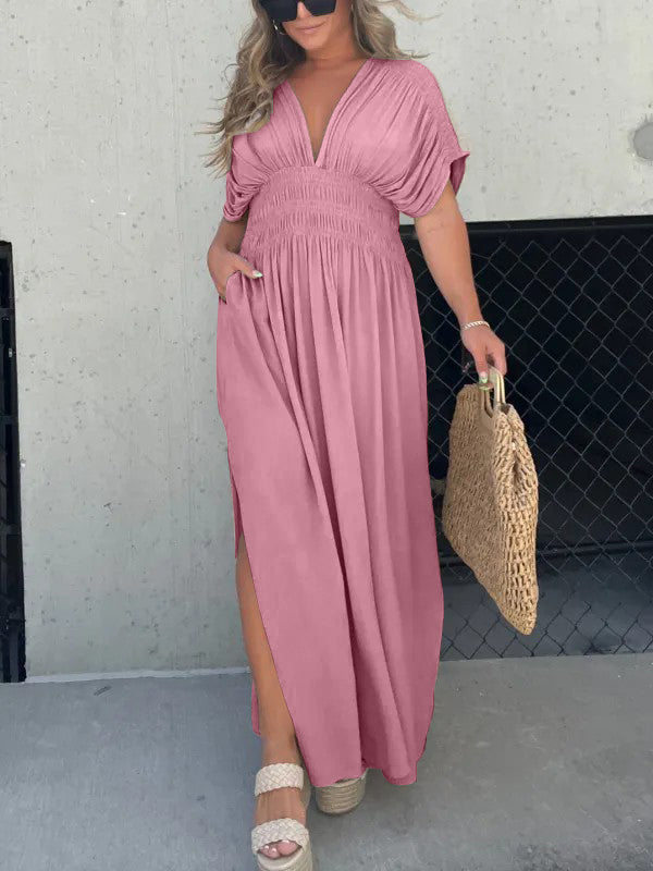 🔥New🔥Plunging Batwing Maxi Dress (BUY 2 FREE SHIPPING)