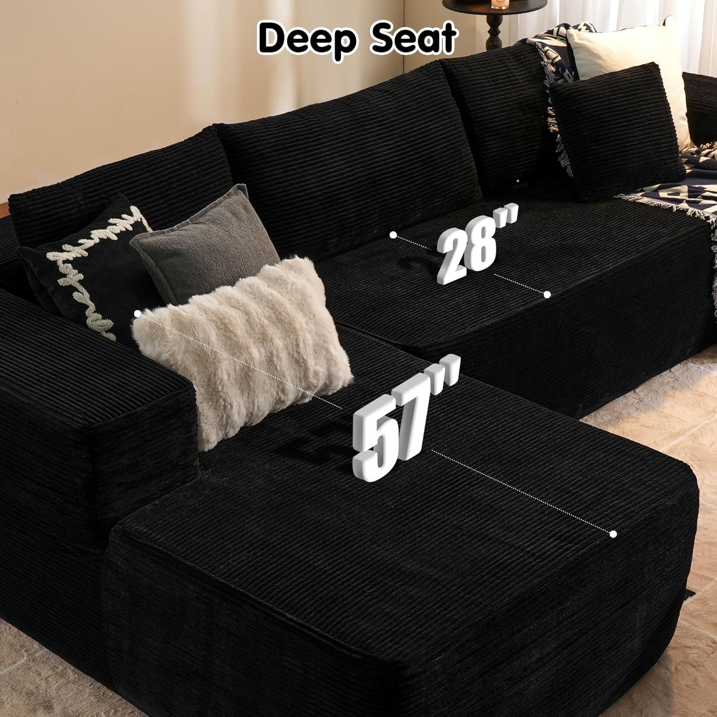💥Last Day $33.99! 🔥2025 Minimalist L-Shape Couch