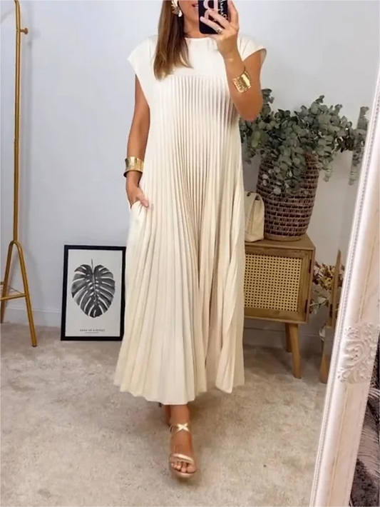 Women's Pleated Simple Elegant Dress(Buy 2 Free Shipping)