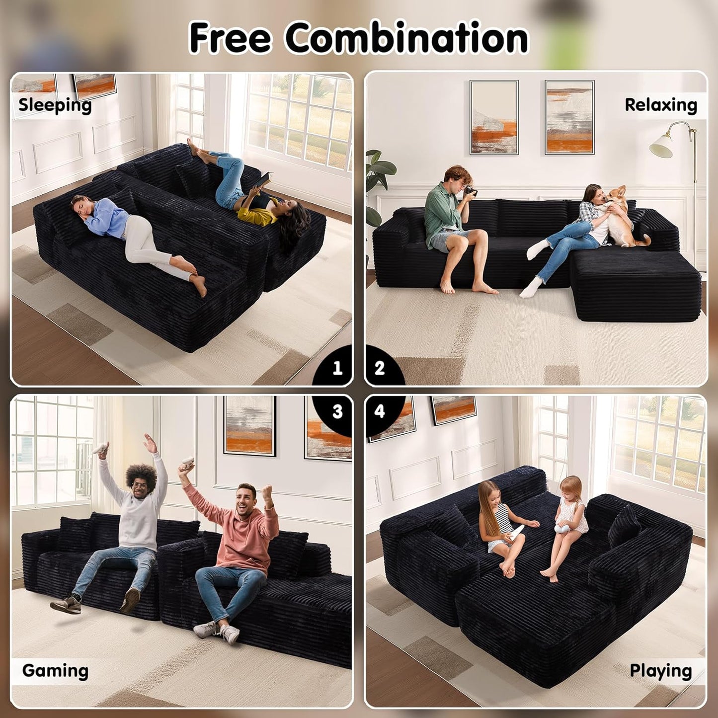 💥Last Day $33.99! 🔥2025 Minimalist L-Shape Couch