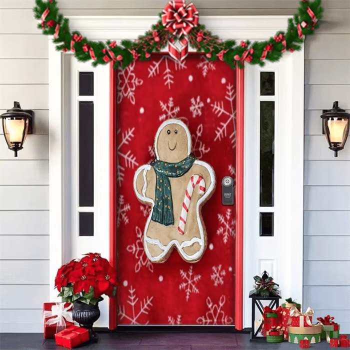 50% OFF🌟2025 Christmas and Halloween Door Cover