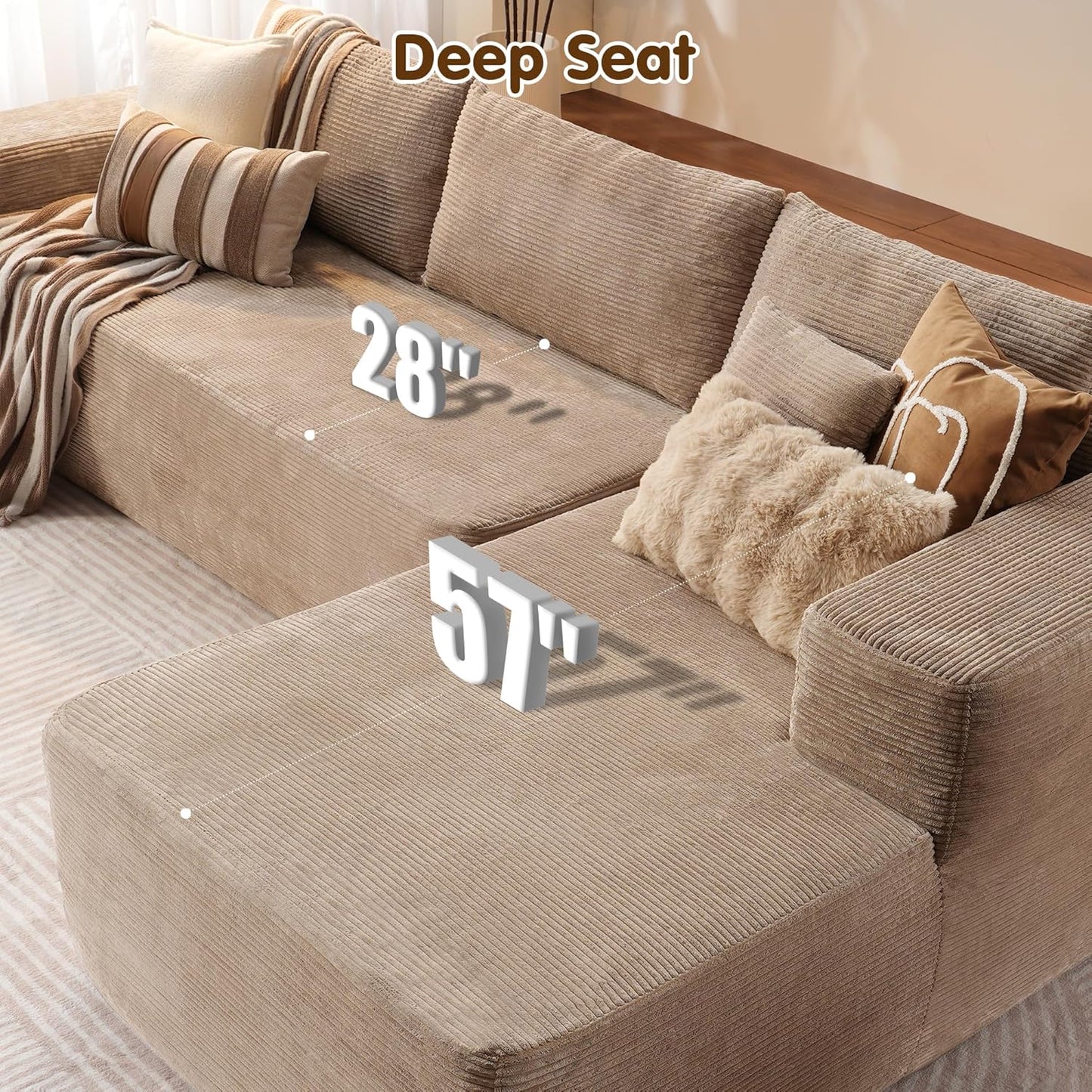 💥Last Day $33.99! 🔥2025 Minimalist L-Shape Couch