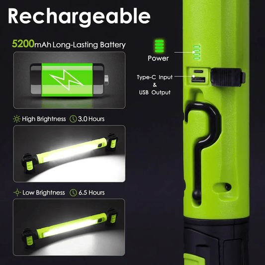 🔥Hot Sale🌟🔦3000 Lumens Rechargeable Work Light