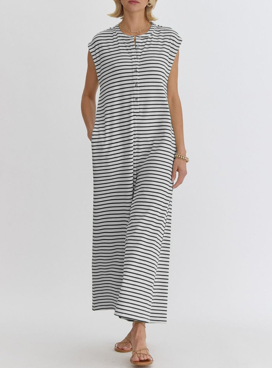 Women's Stripe Wide Leg Jumpsuit(Buy 2 Free Shipping)