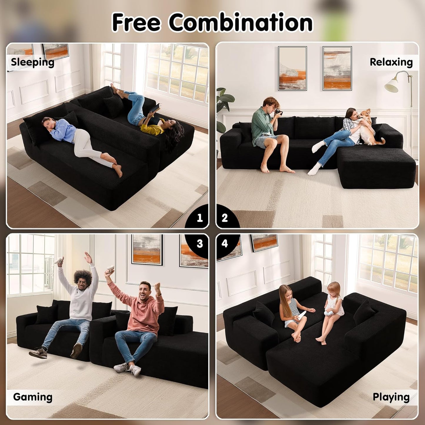 💥Last Day $33.99! 🔥2025 Minimalist L-Shape Couch