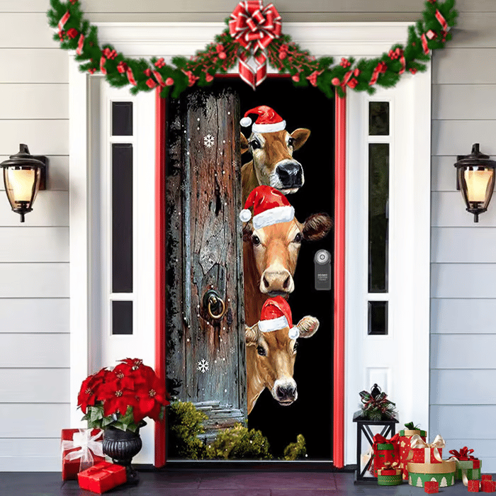 50% OFF🌟2025 Christmas and Halloween Door Cover