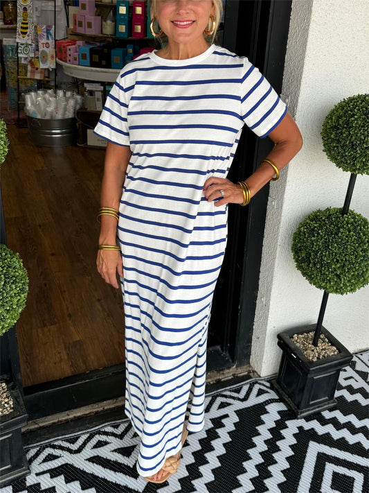 ?Women's Summer Striped T-Shirt Dress (Buy 2 Free Shipping)