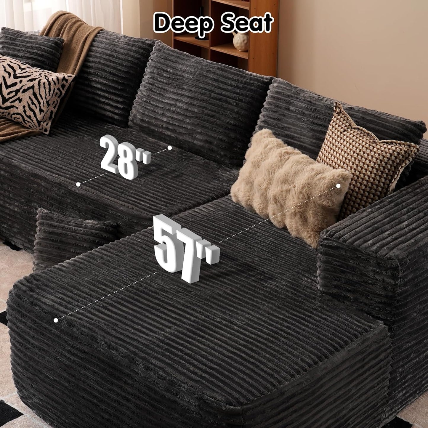 💥Last Day $33.99! 🔥2025 Minimalist L-Shape Couch
