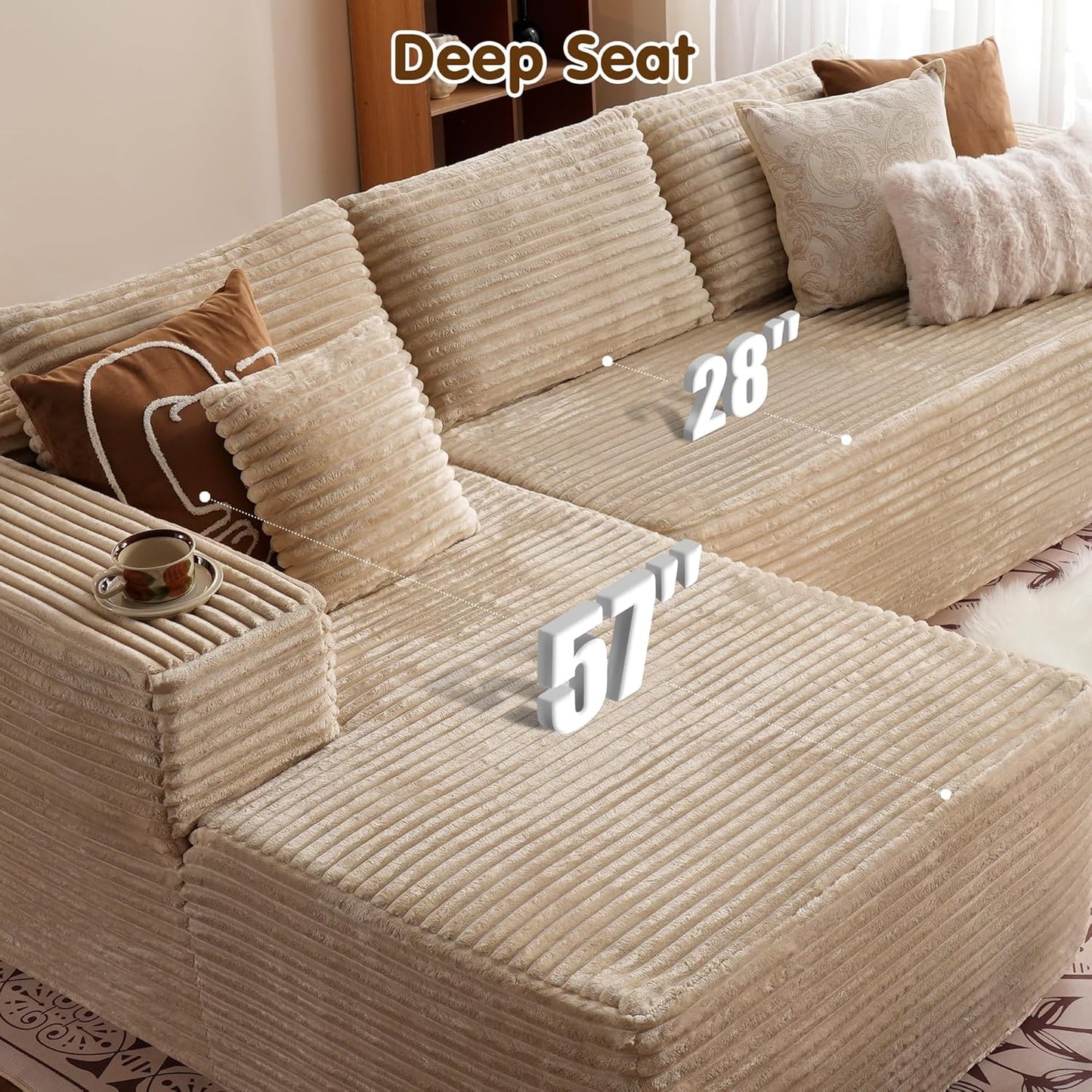 💥Last Day $33.99! 🔥2025 Minimalist L-Shape Couch