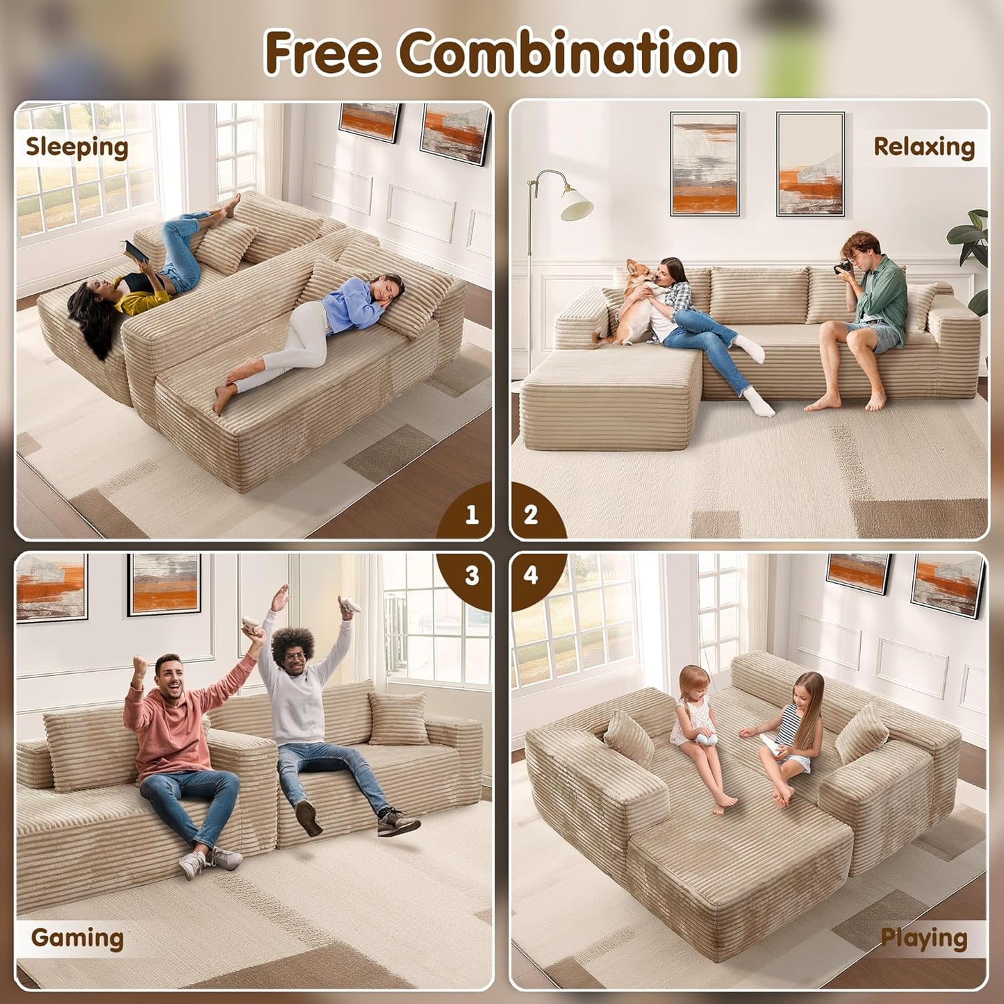 💥Last Day $33.99! 🔥2025 Minimalist L-Shape Couch