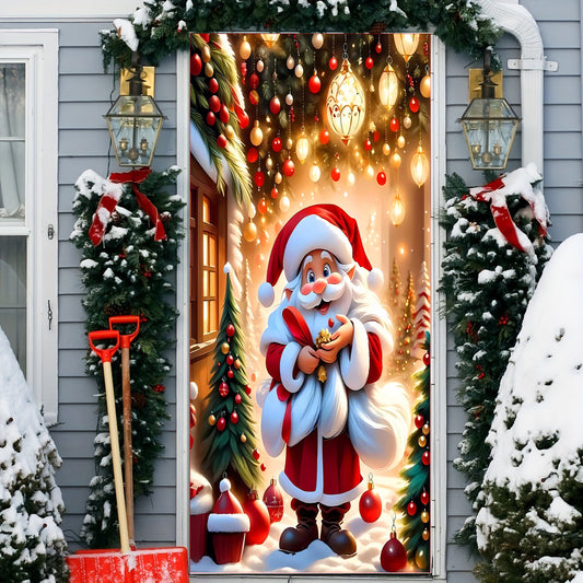50% OFF🌟2025 Christmas and Halloween Door Cover