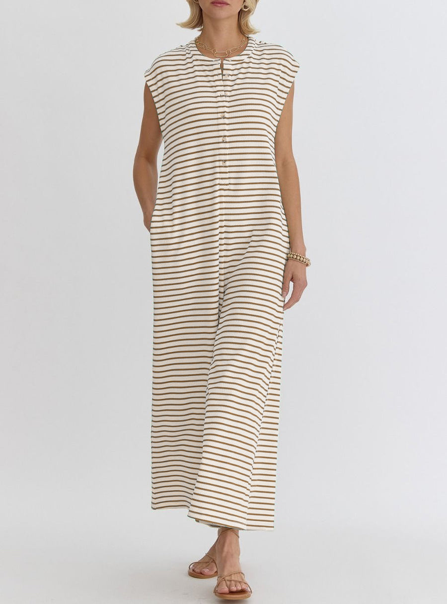 Women's Stripe Wide Leg Jumpsuit(Buy 2 Free Shipping)