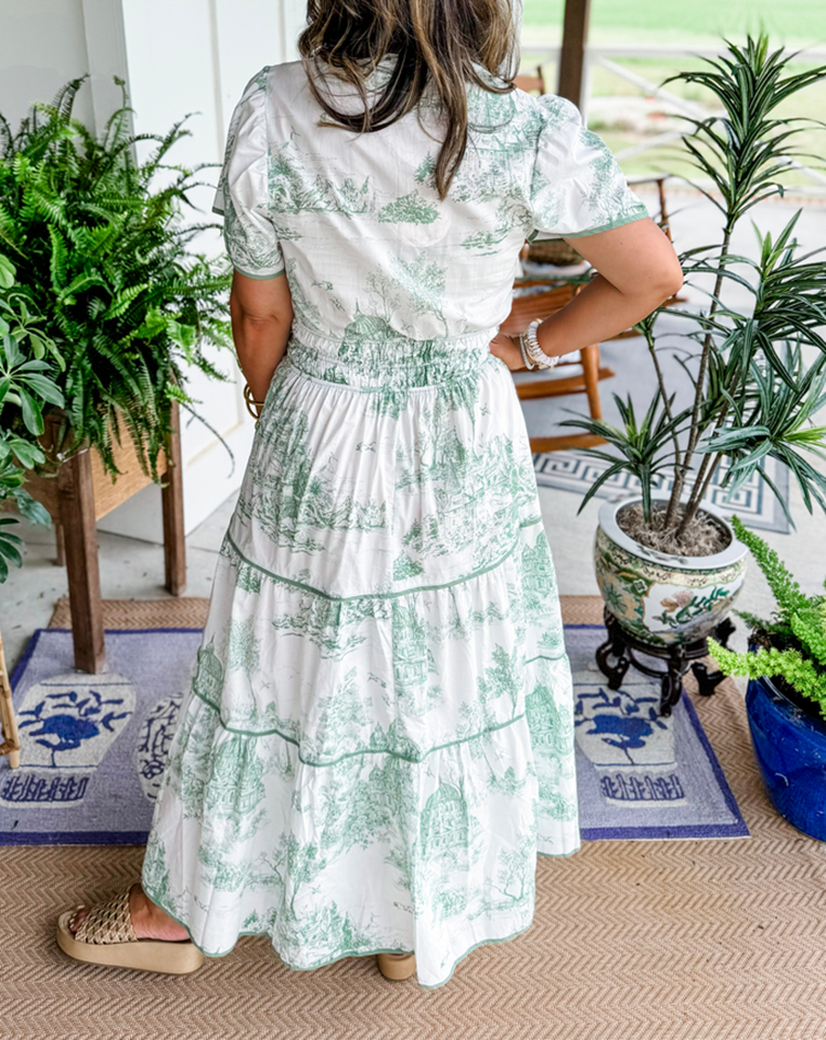 Women's Classic Charm Toile Maxi Dress🔥Buy 2 Free Shipping