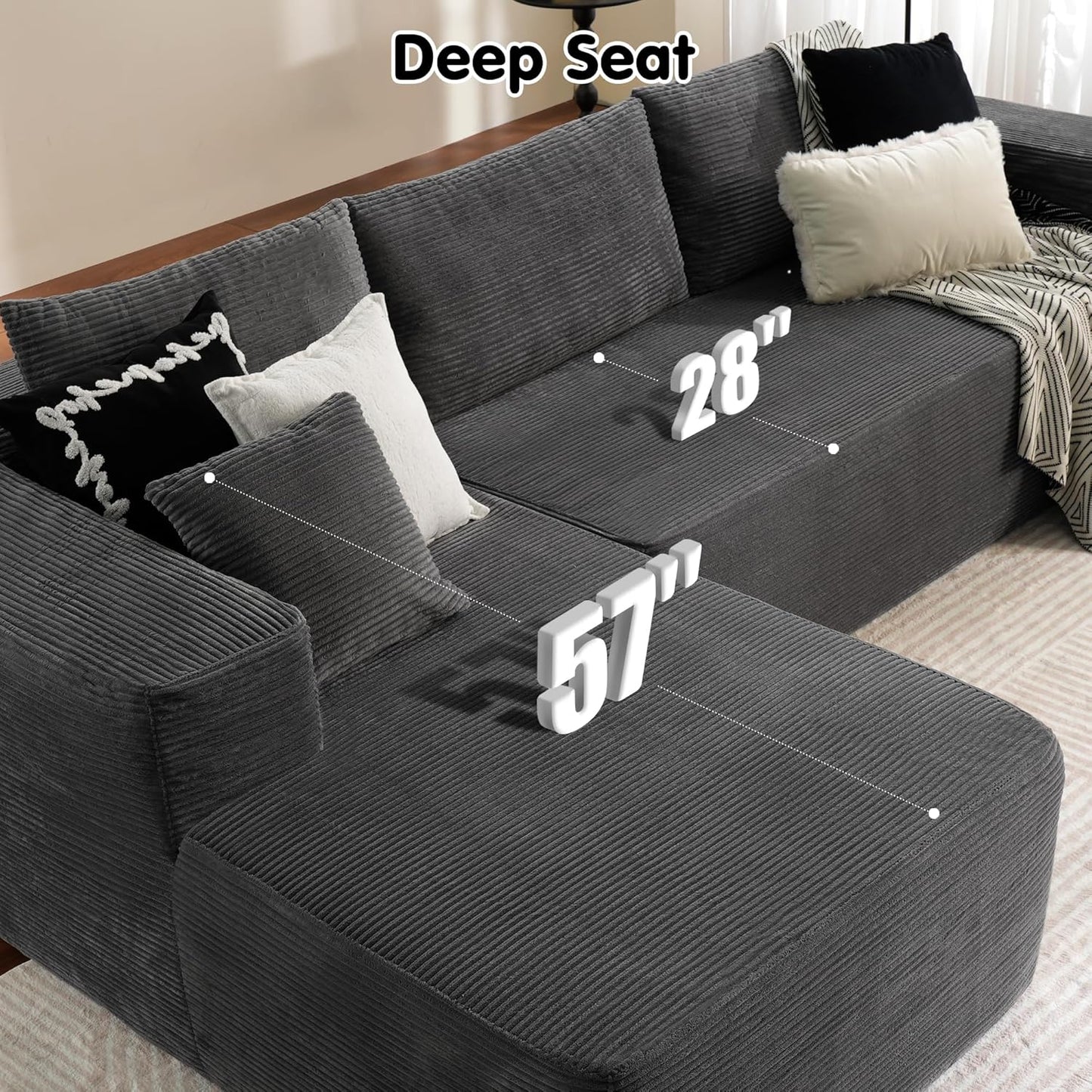 💥Last Day $33.99! 🔥2025 Minimalist L-Shape Couch