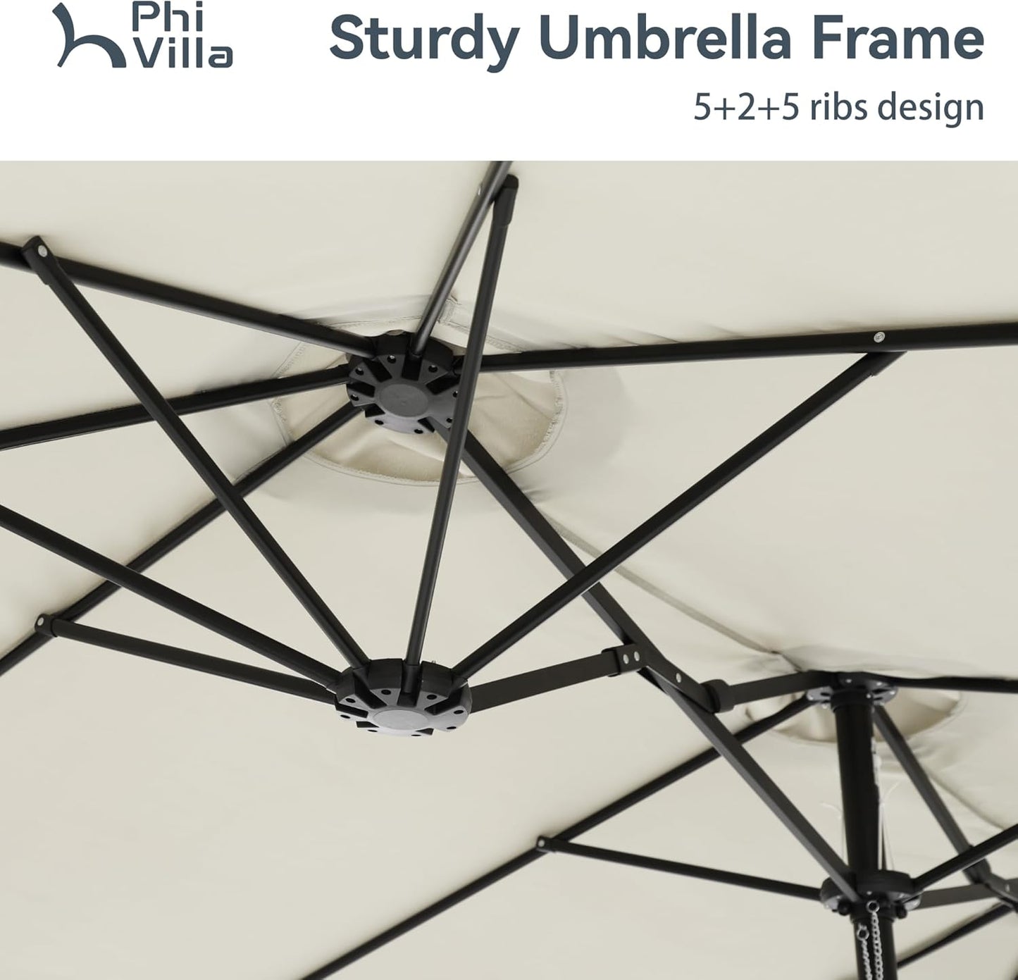 🔥Soon to Be Sold Out!!💝Buy 2 Get 2 Free💥PHI VILLA 15 ft Extra Large Patio Umbrella