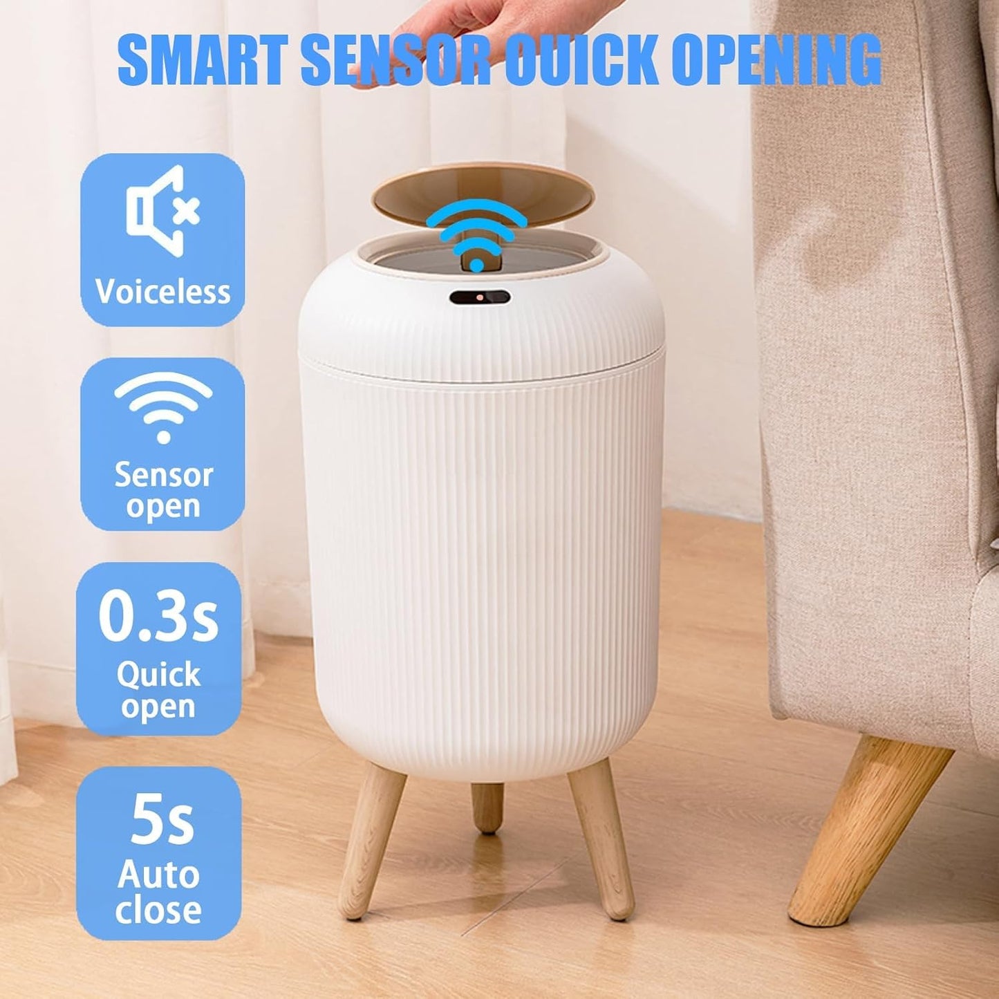 💝𝗧𝗼𝗱𝗮𝘆'𝘀 𝗦𝗽𝗲𝗰𝗶𝗮𝗹𝘀💥3 Gallon / 11 L Automatic Bathroom Trash Can