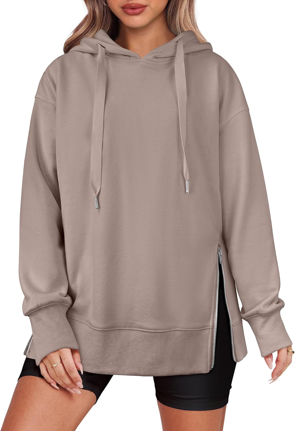 2025 Women's Side Zipper Oversized Hoodies (Buy 2 Free Shipping)