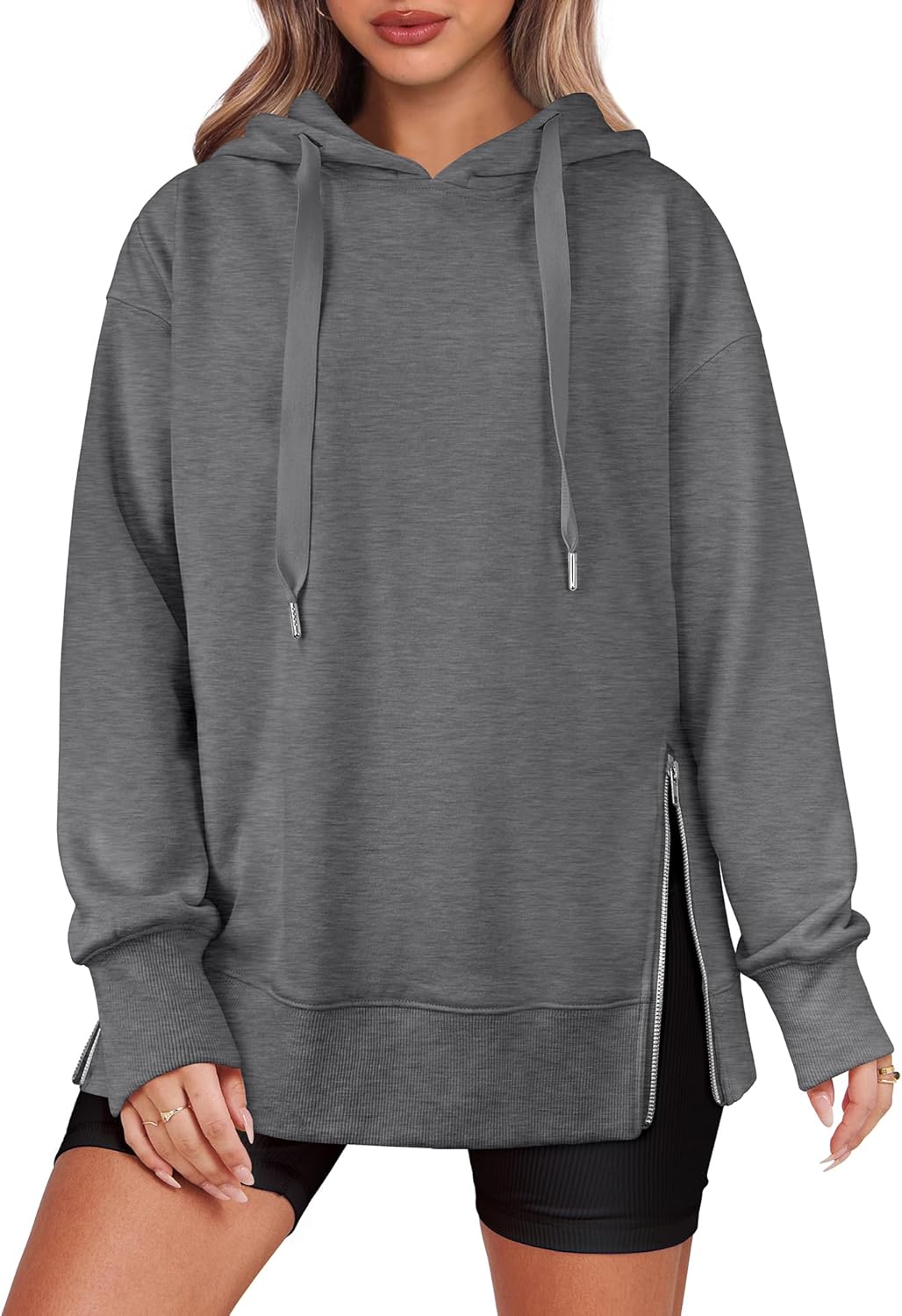 2025 Women's Side Zipper Oversized Hoodies (Buy 2 Free Shipping)