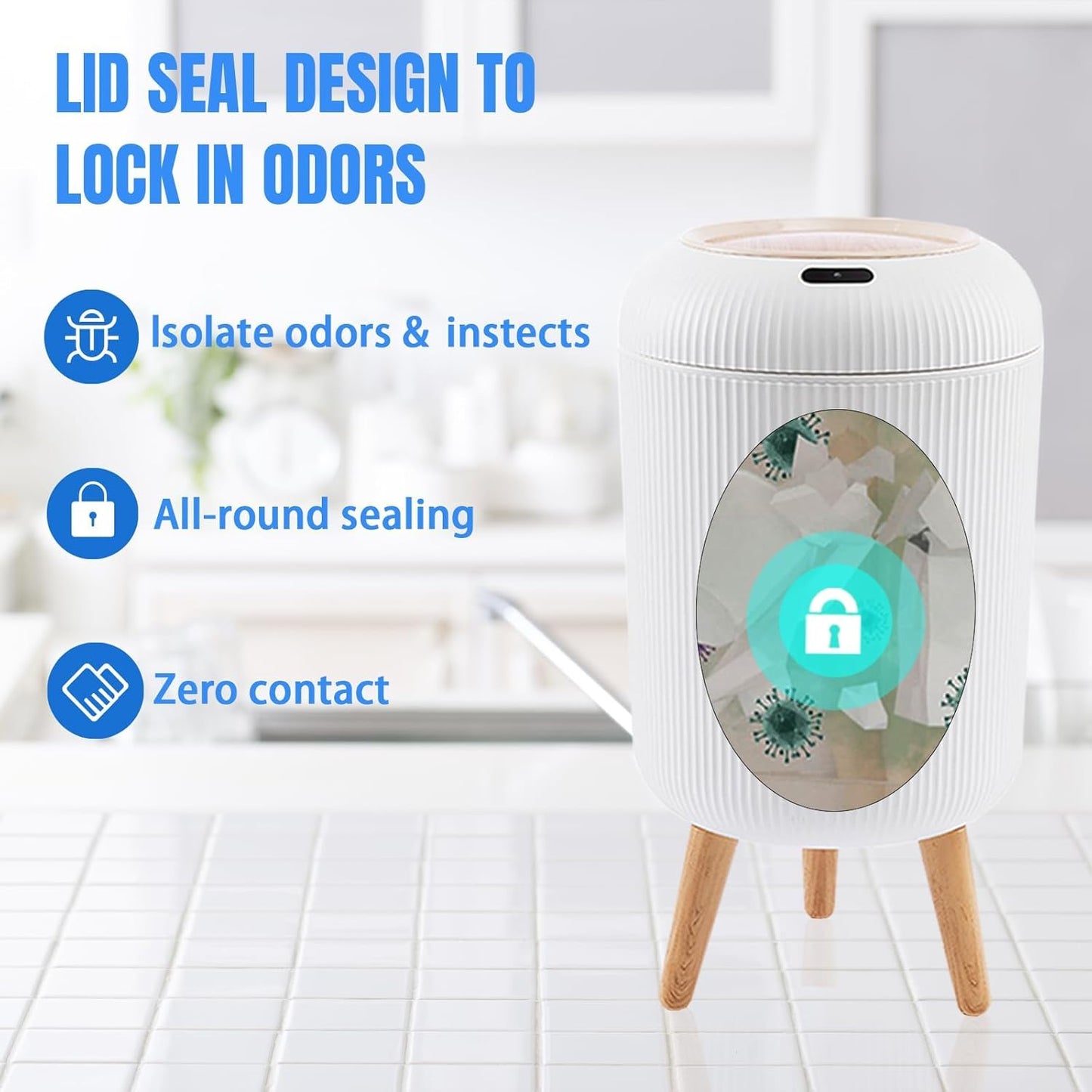 💝𝗧𝗼𝗱𝗮𝘆'𝘀 𝗦𝗽𝗲𝗰𝗶𝗮𝗹𝘀💥3 Gallon / 11 L Automatic Bathroom Trash Can