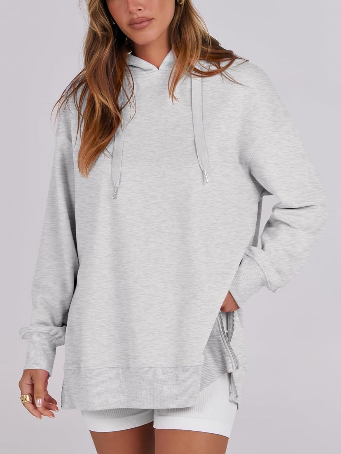2025 Women's Side Zipper Oversized Hoodies (Buy 2 Free Shipping)
