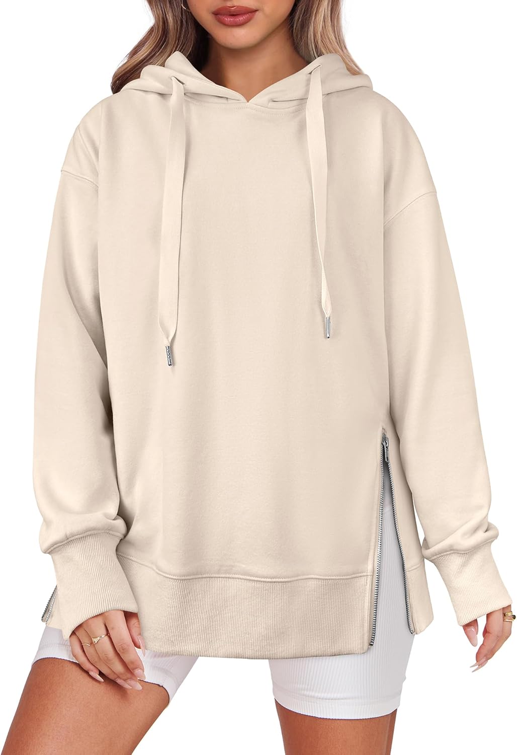 2025 Women's Side Zipper Oversized Hoodies (Buy 2 Free Shipping)