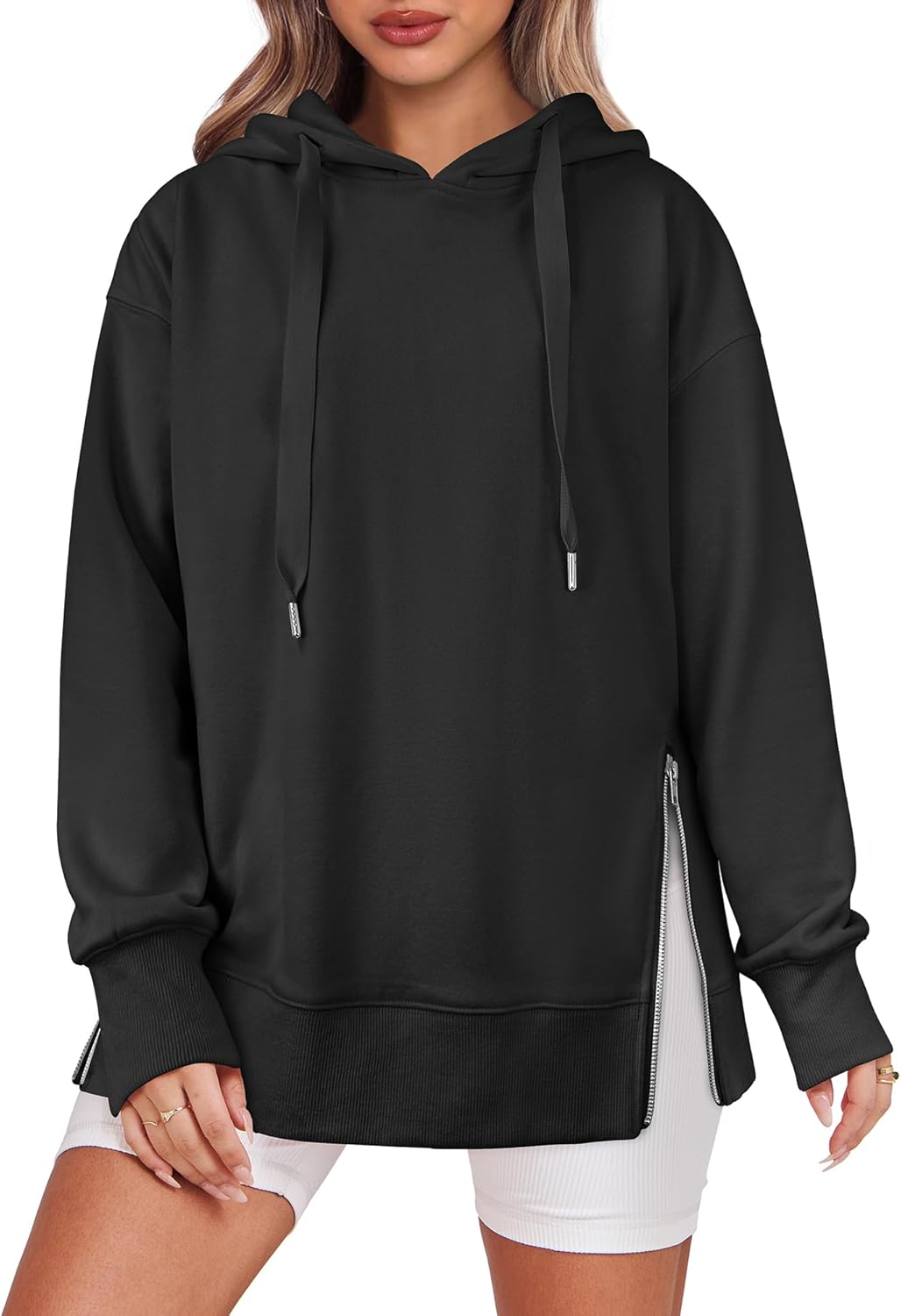 2025 Women's Side Zipper Oversized Hoodies (Buy 2 Free Shipping)