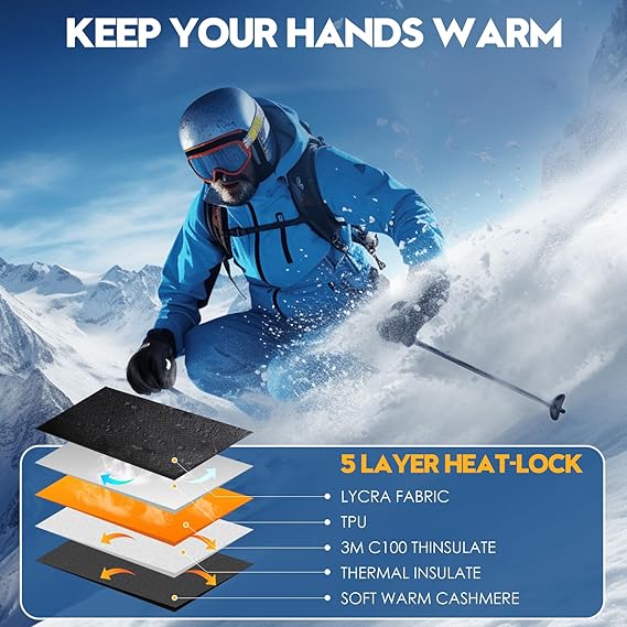 🔥Last Day Promotion 70% OFF🔥🎁Windproof Winter Gloves Touchscreen Gloves Thermal Warm Gloves for Men and Women