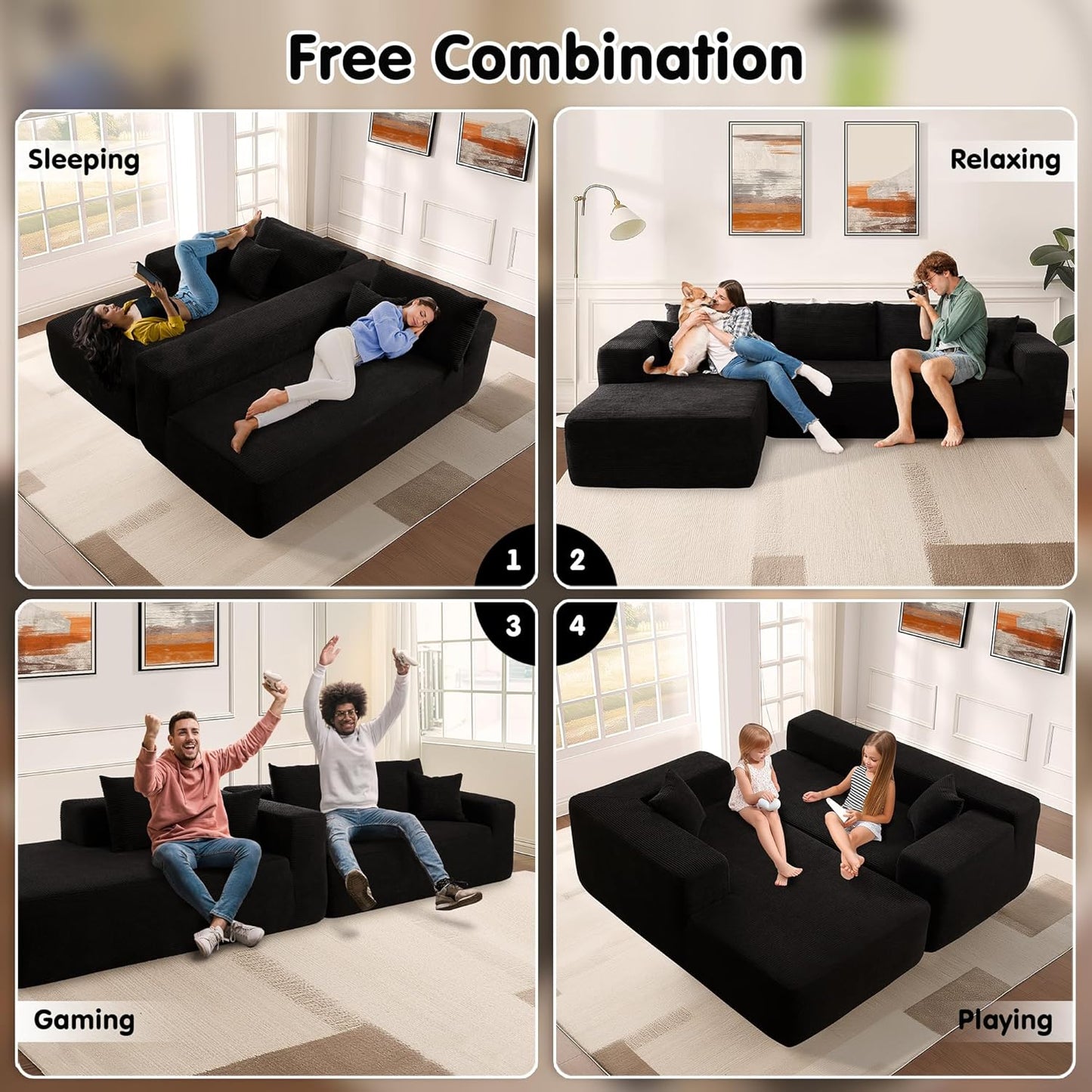 💥Last Day $33.99! 🔥2025 Minimalist L-Shape Couch