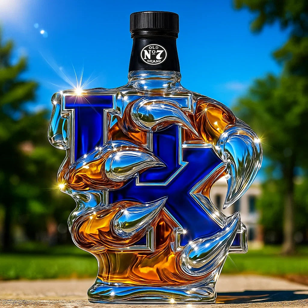 💝𝗧𝗼𝗱𝗮𝘆'𝘀 𝗦𝗽𝗲𝗰𝗶𝗮𝗹𝘀 $26.99💝University of Kentucky Wildcats Collector's Edition Whiskey Bottle