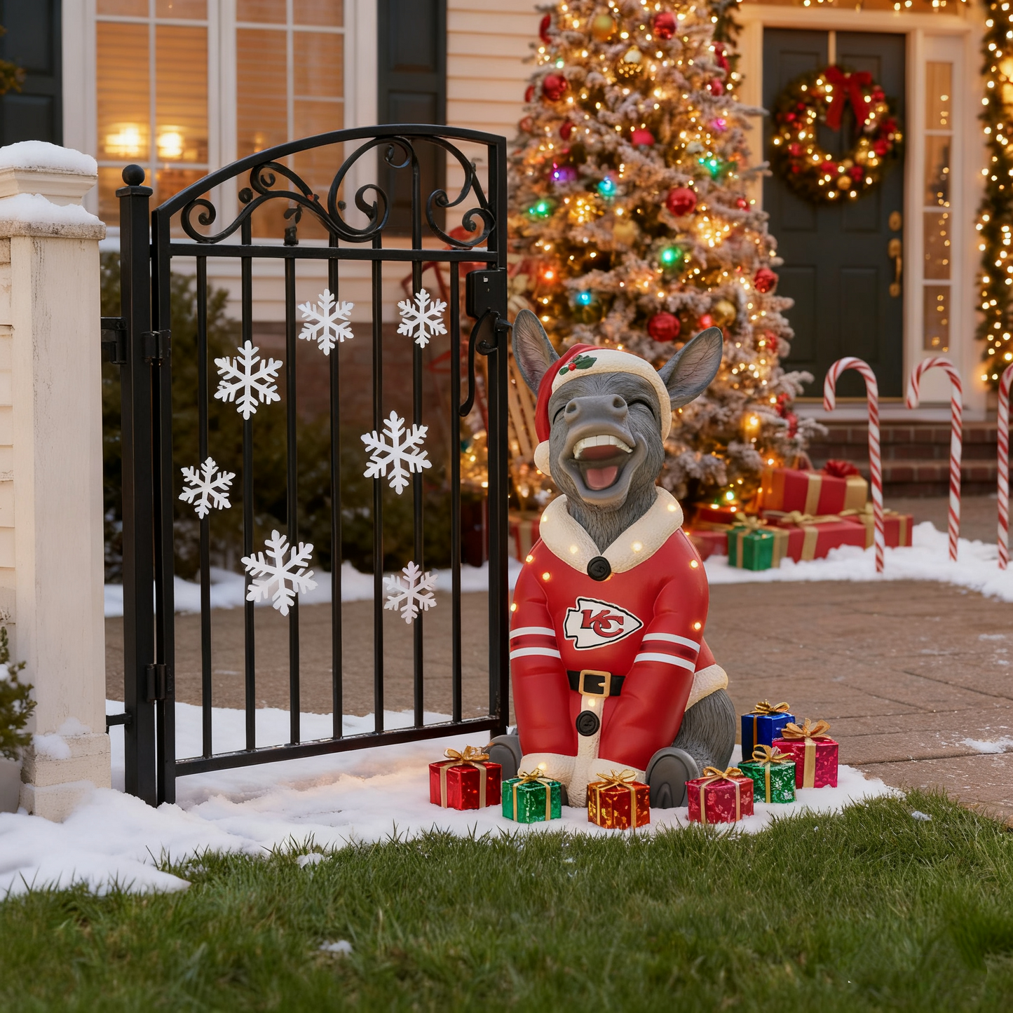 NFL Team Inflatable Holiday Donkey Decoration