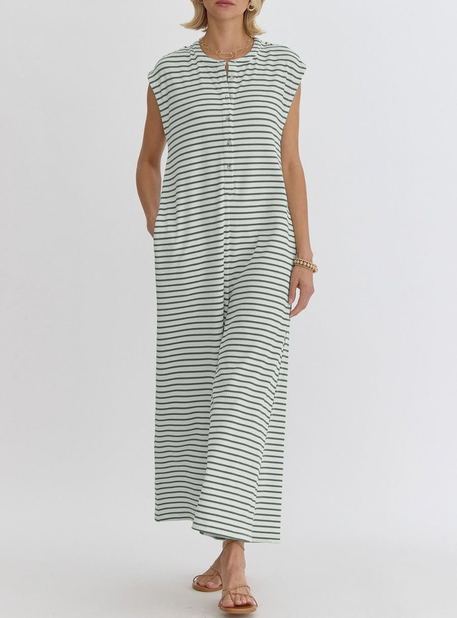 Women's Stripe Wide Leg Jumpsuit(Buy 2 Free Shipping)