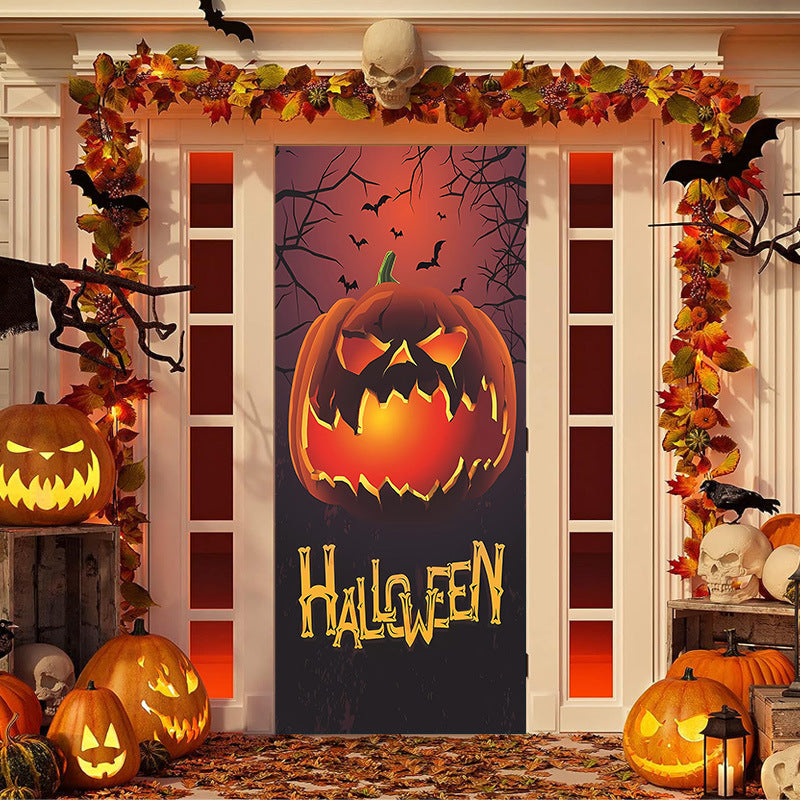 50% OFF🌟2025 Christmas and Halloween Door Cover