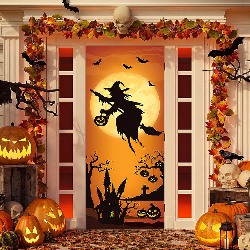 50% OFF🌟2025 Christmas and Halloween Door Cover