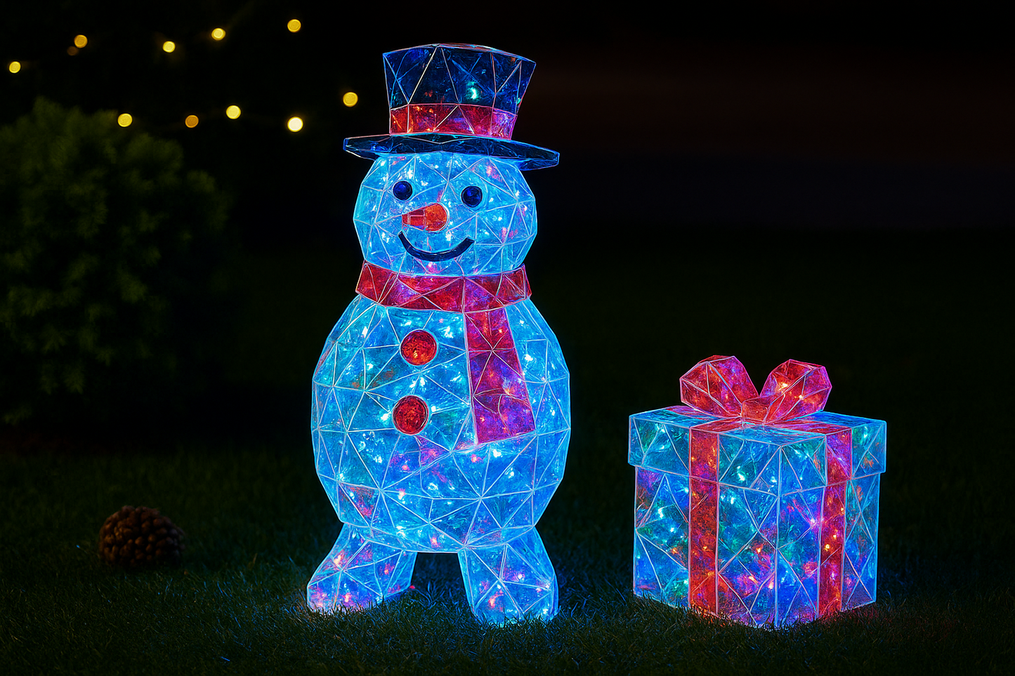 🎅 Early Christmas Sale 🎅✨Halloween/Christmas Regular Holographic In/Outdoor Figure with Remote