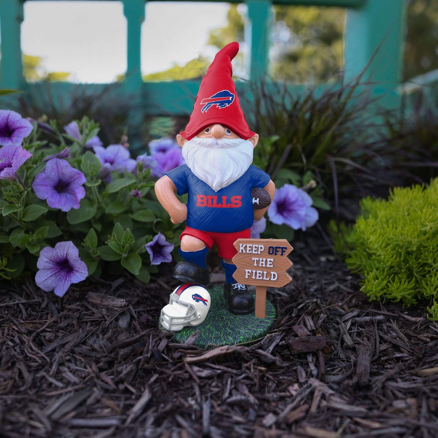 Buffalo Bills Football Gnome – "Keep Off the Field" Edition