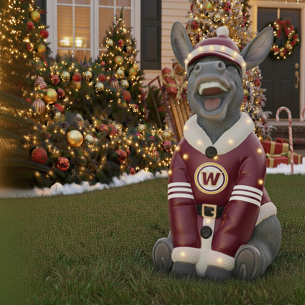 NFL Team Inflatable Holiday Donkey Decoration