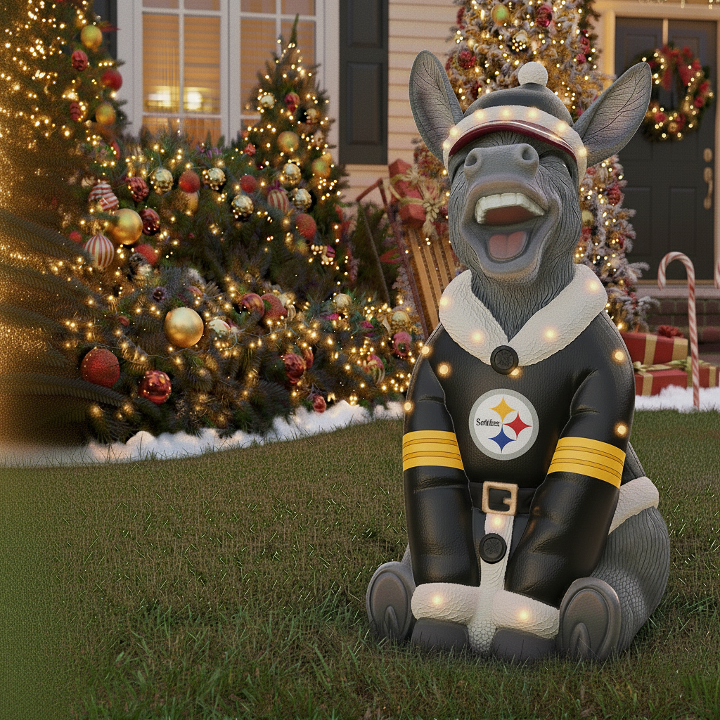 NFL Team Inflatable Holiday Donkey Decoration