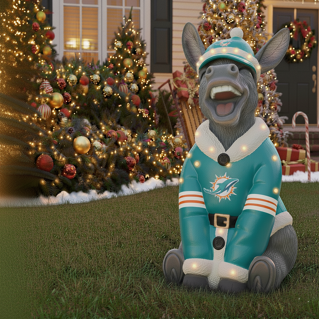 NFL Team Inflatable Holiday Donkey Decoration